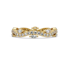 Marquise and Round Cut Diamond Vine Ladies Ring