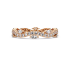 Marquise and Round Cut Diamond Vine Ladies Ring