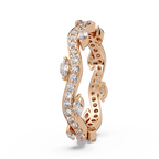 Marquise and Round Cut Diamond Vine Ladies Ring