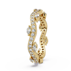 Marquise and Round Cut Diamond Vine Ladies Ring