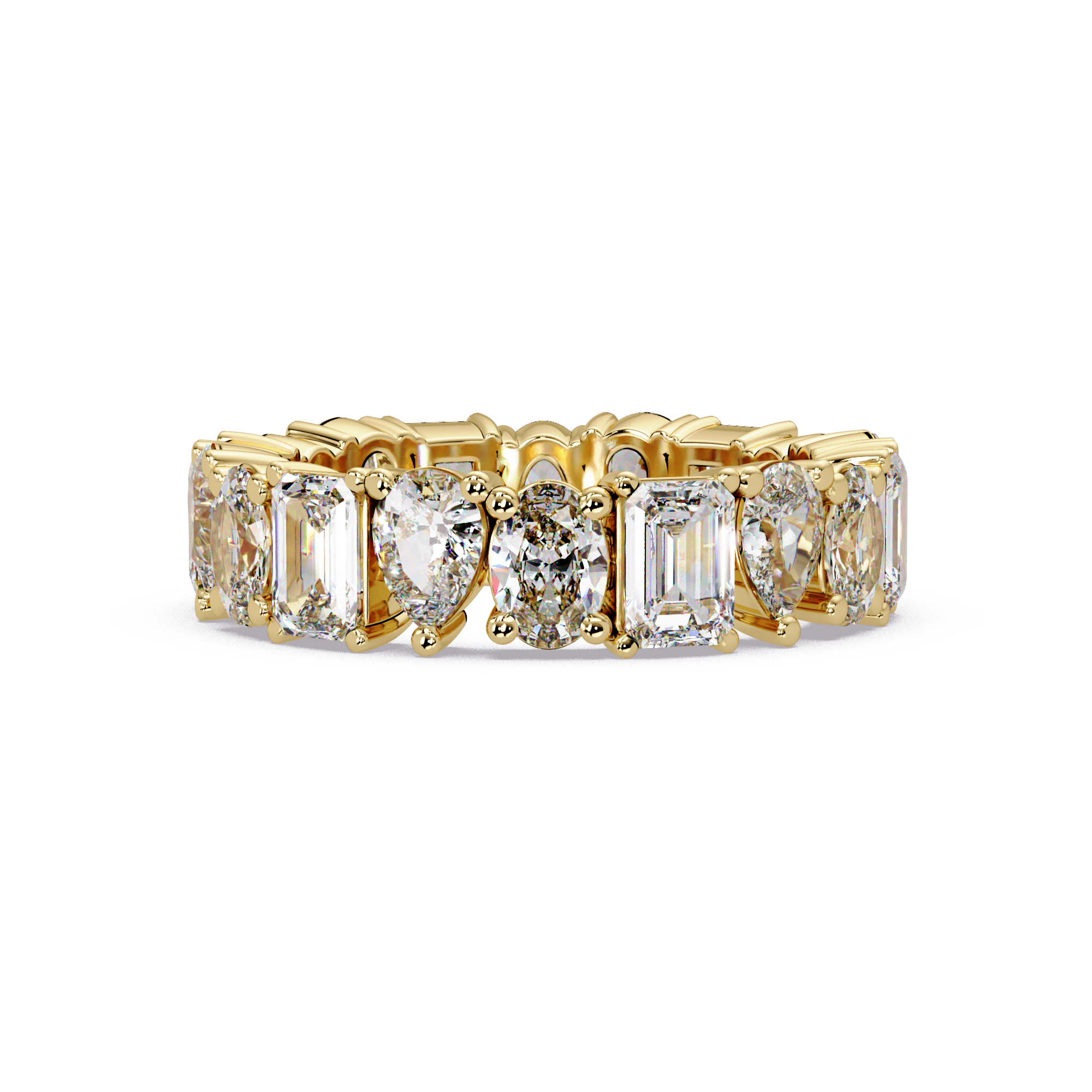 Multi-Shape Diamond Eternity Ladies Ring