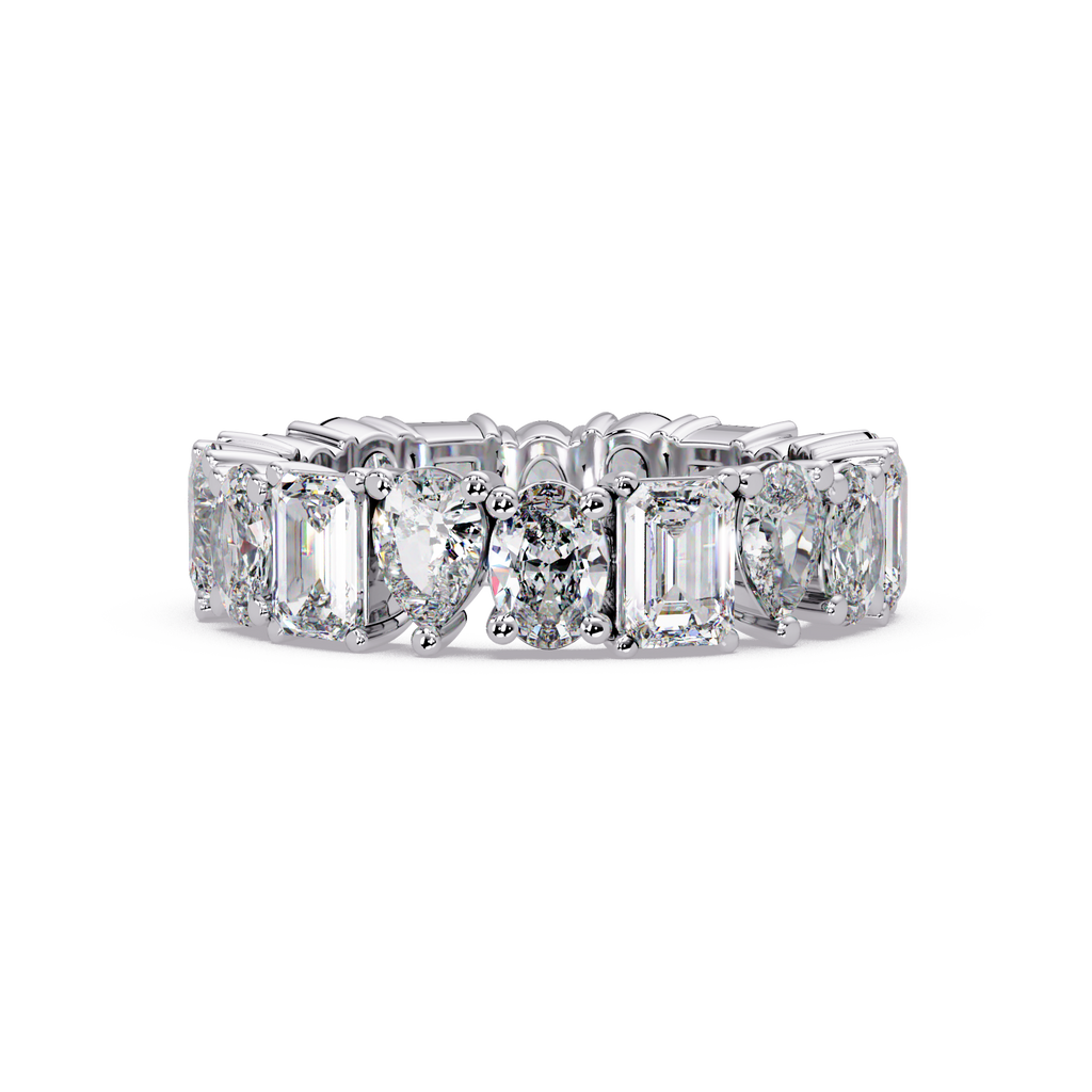 Multi-Shape Diamond Eternity Ladies Ring