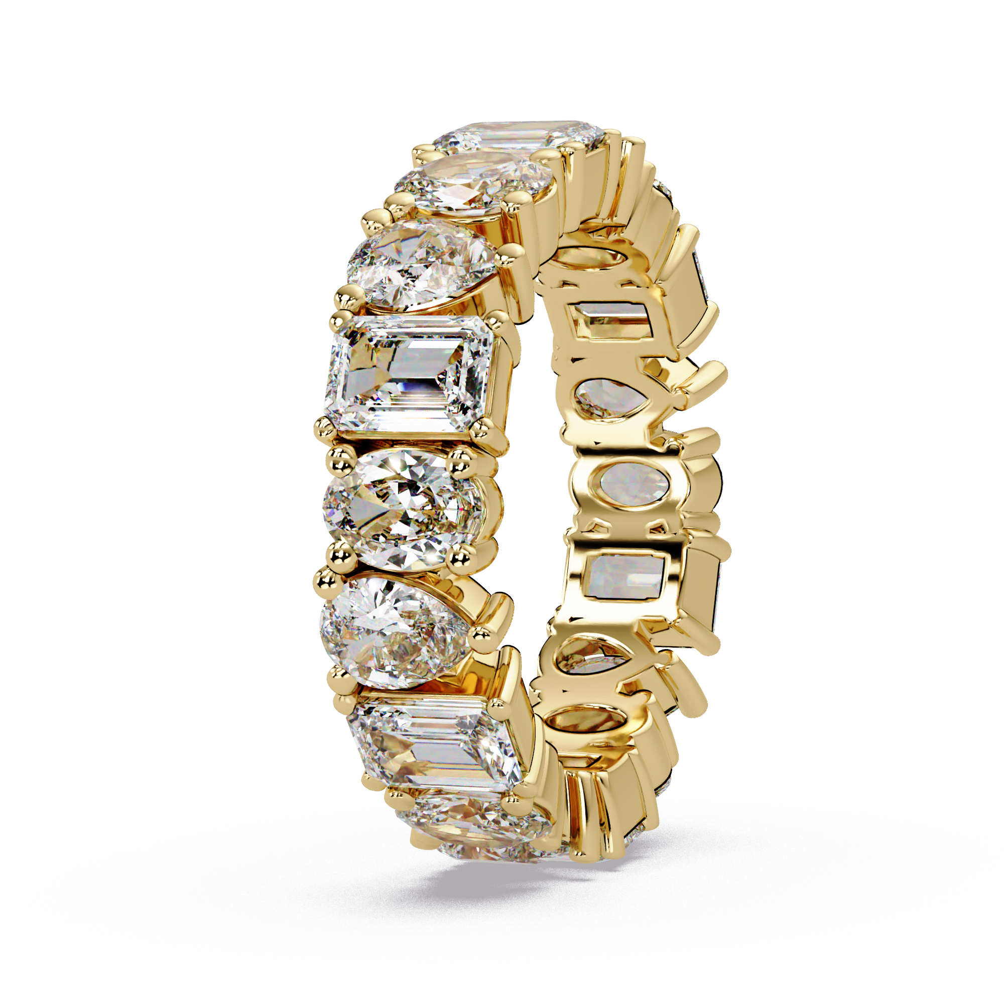 Multi-Shape Diamond Eternity Ladies Ring