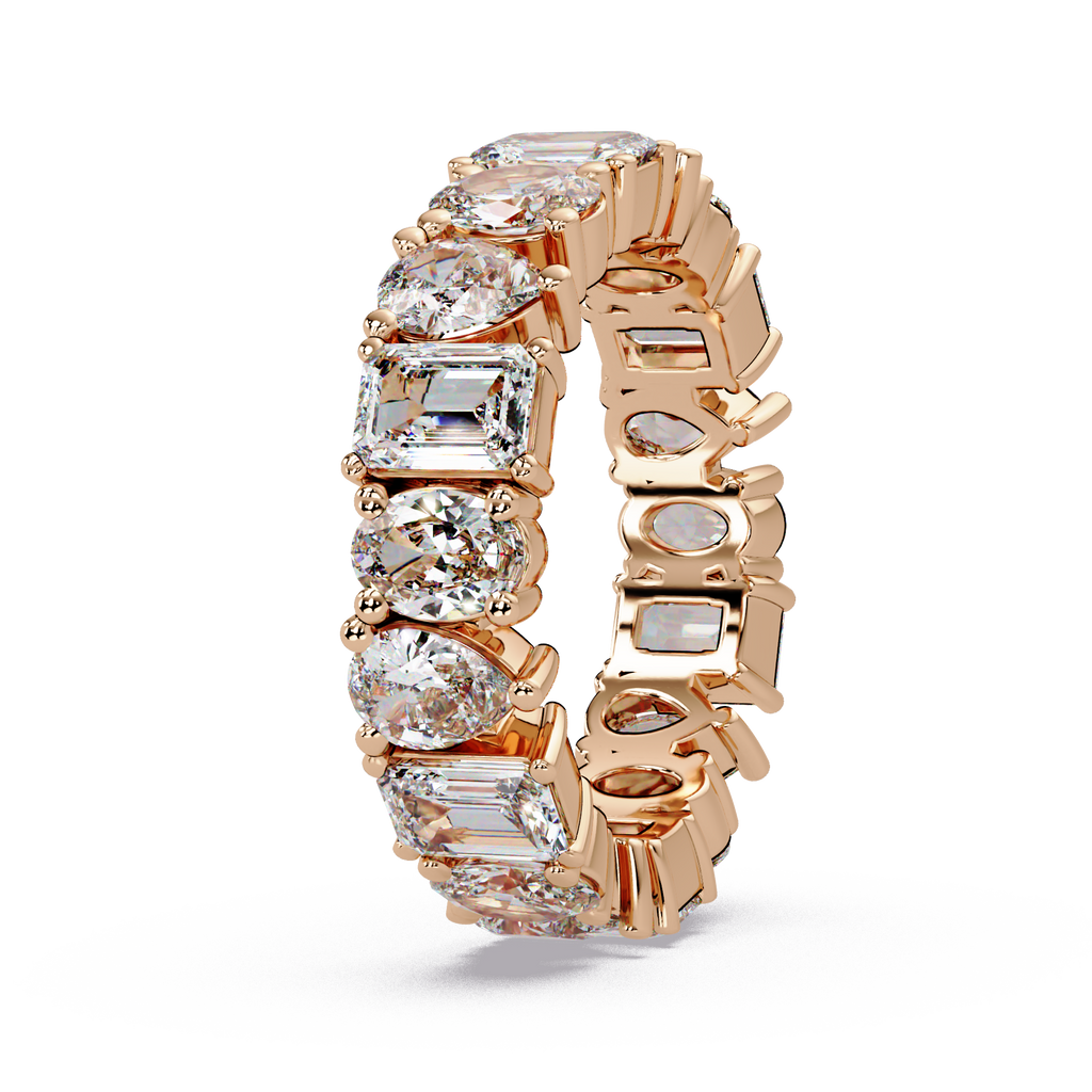 Multi-Shape Diamond Eternity Ladies Ring