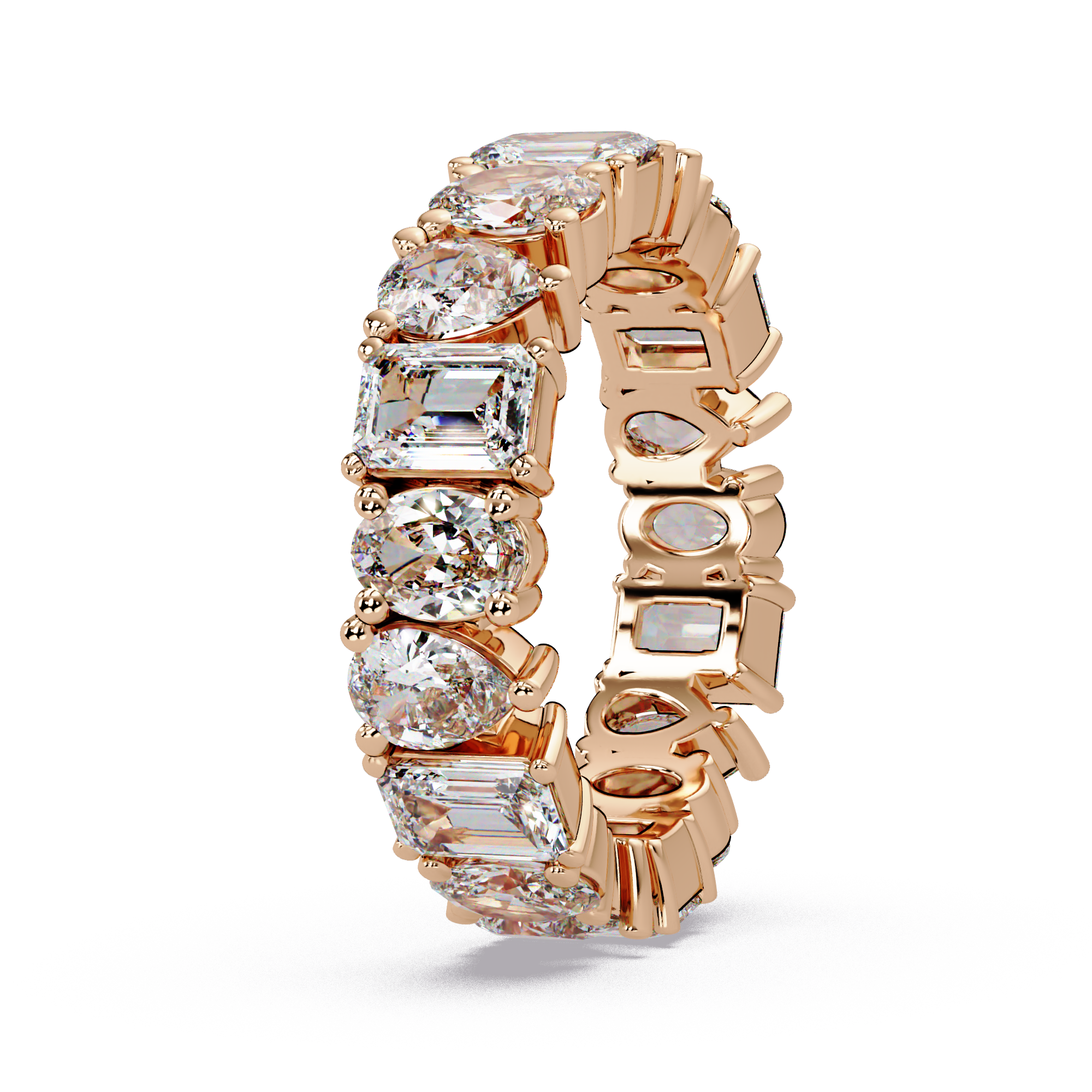 Multi-Shape Diamond Eternity Ladies Ring