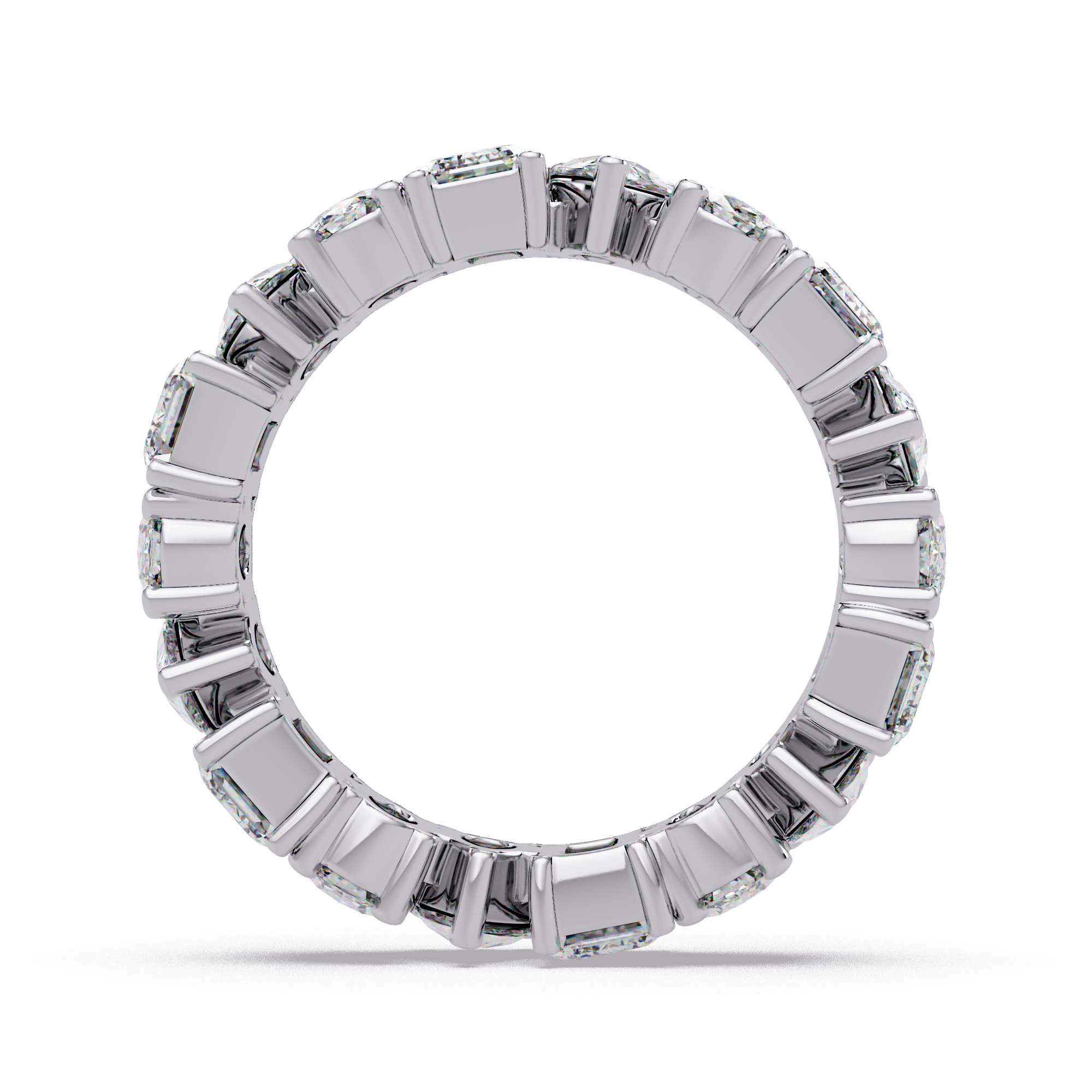 Multi-Shape Diamond Eternity Ladies Ring