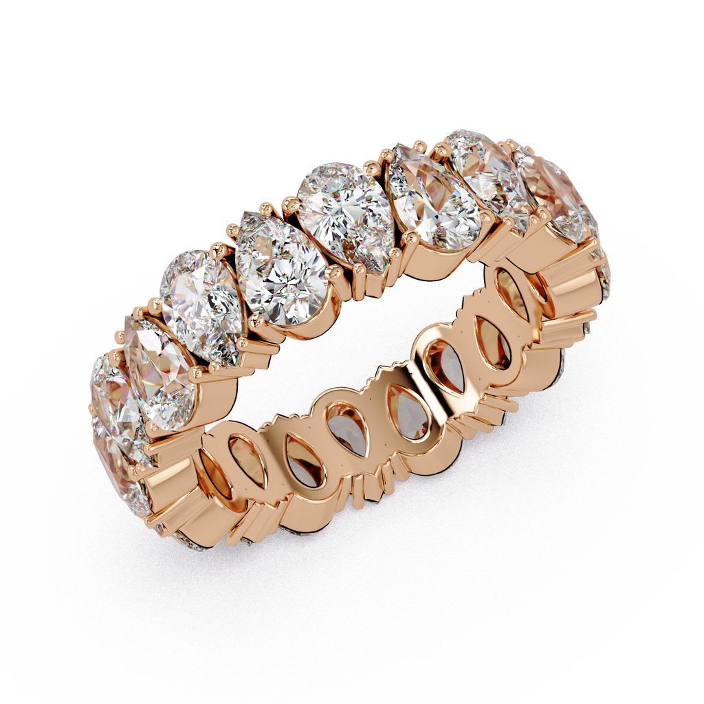 Pear Cut Diamond Eternity Ladies Ring