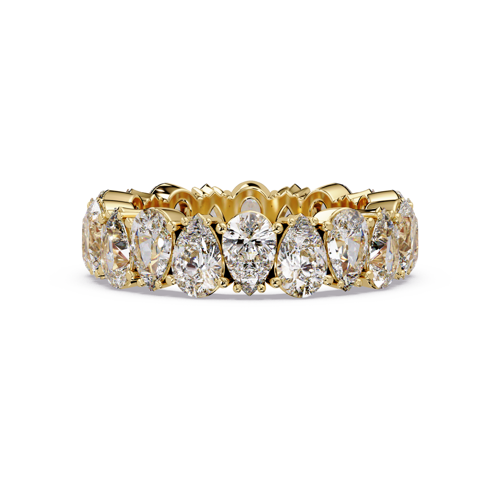 Pear Cut Diamond Eternity Ladies Ring