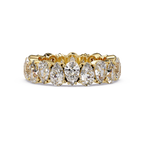 Pear Cut Diamond Eternity Ladies Ring