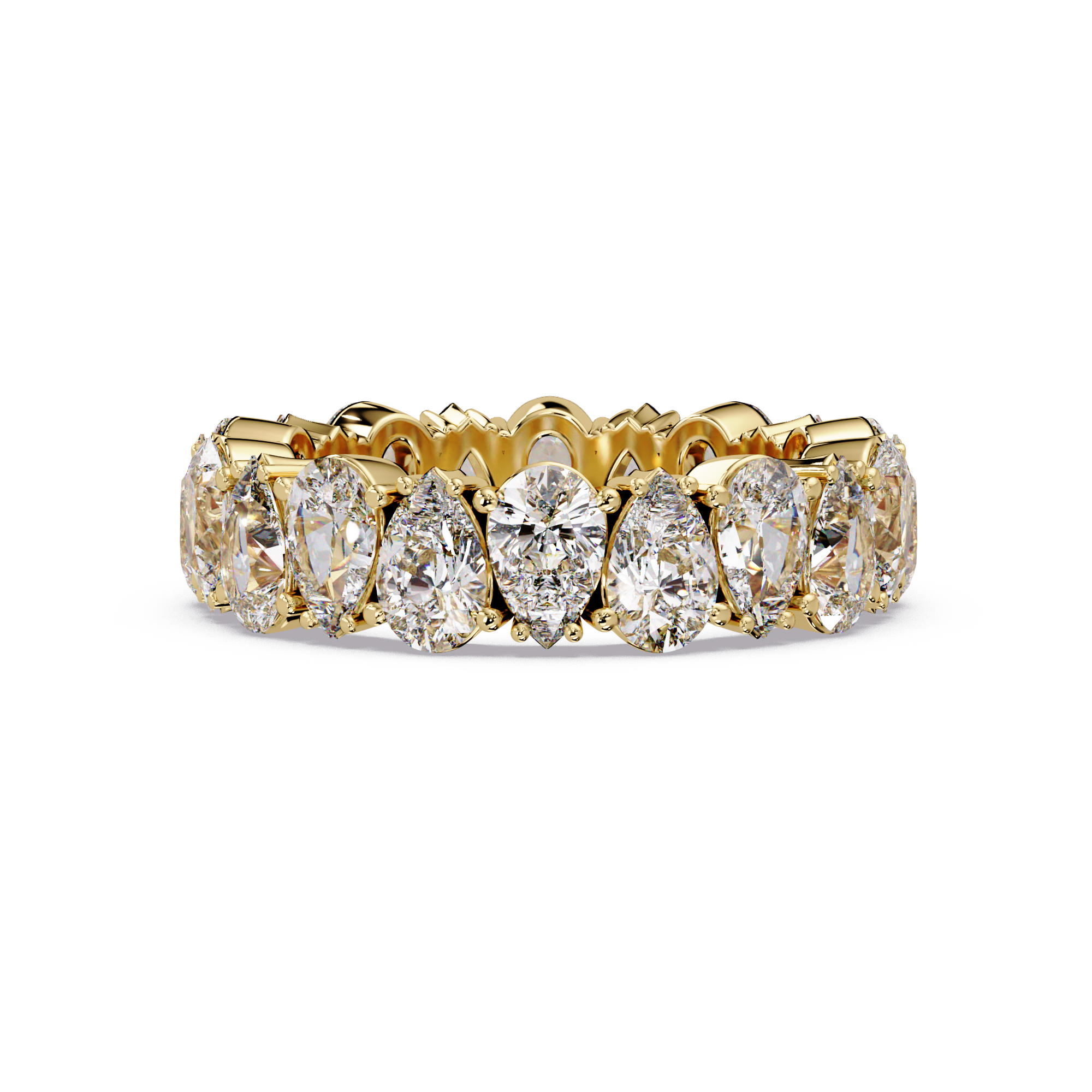 Pear Cut Diamond Eternity Ladies Ring