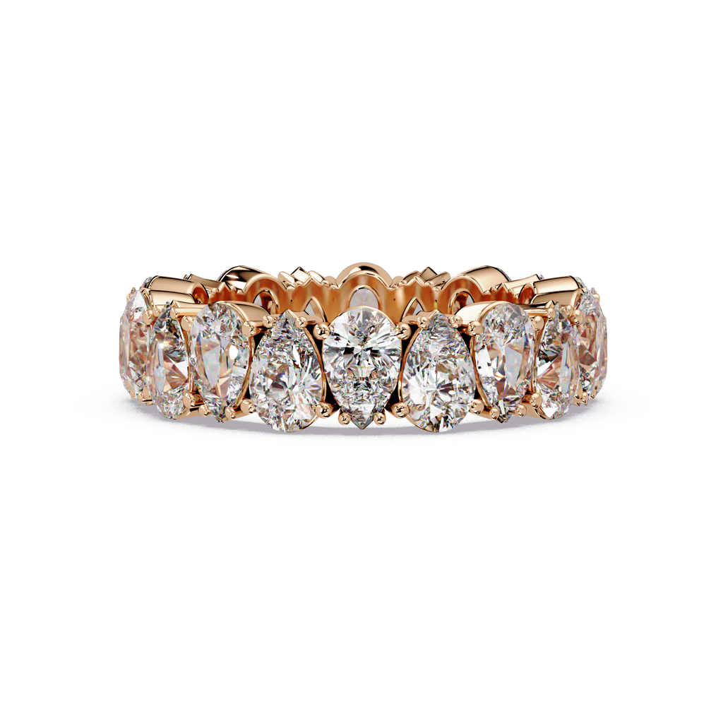 Pear Cut Diamond Eternity Ladies Ring