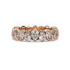 Pear Cut Diamond Eternity Ladies Ring