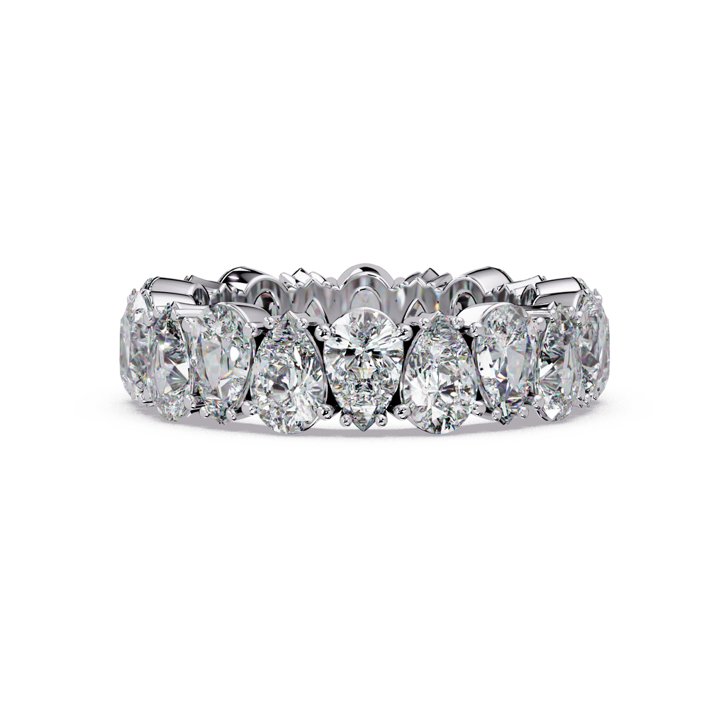 Pear Cut Diamond Eternity Ladies Ring