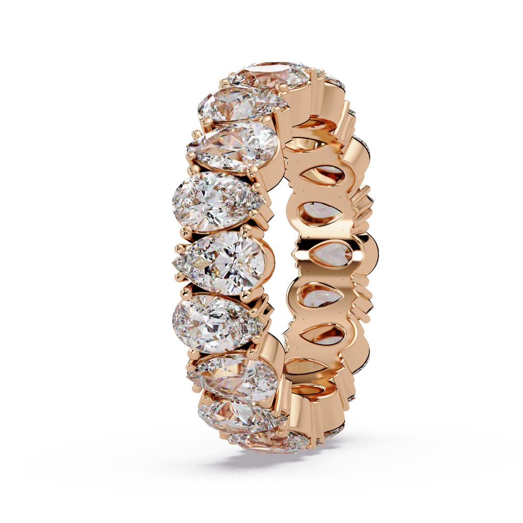 Pear Cut Diamond Eternity Ladies Ring