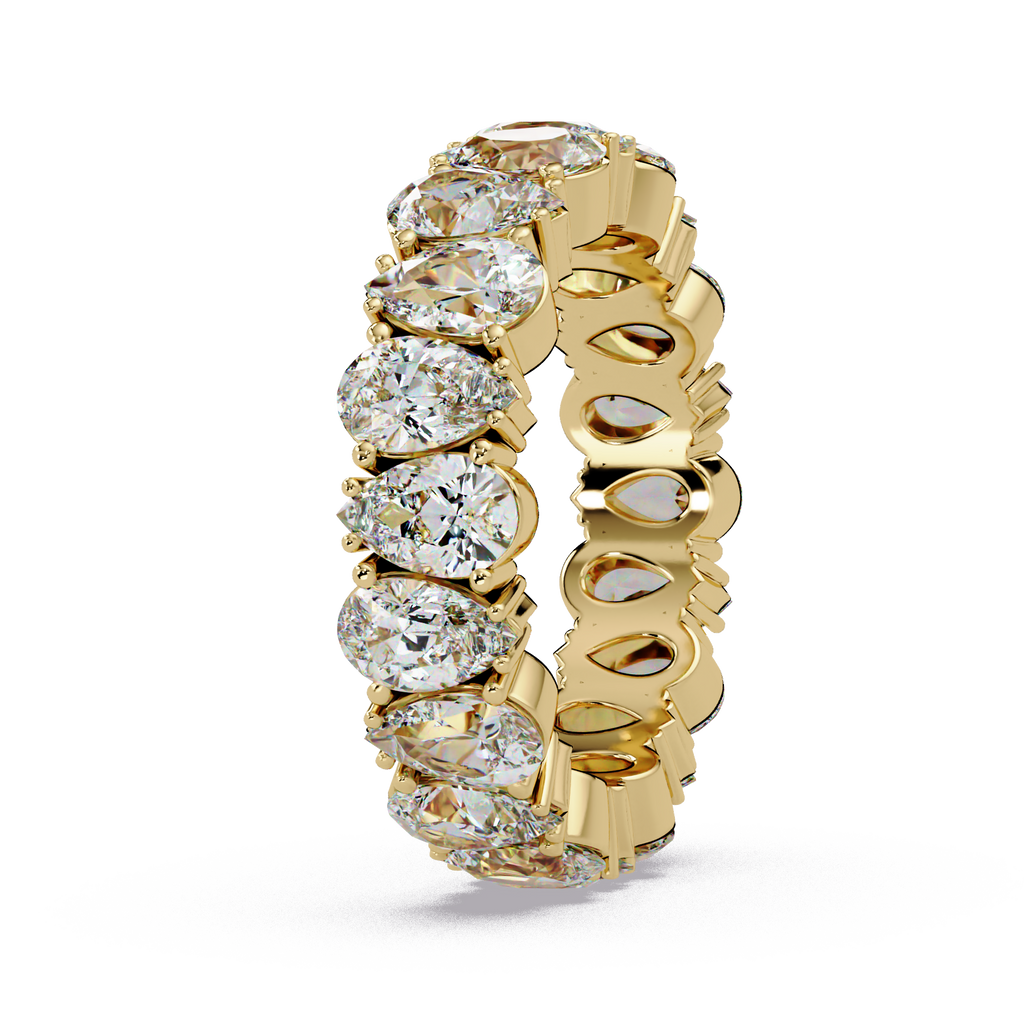 Pear Cut Diamond Eternity Ladies Ring