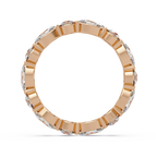 Marquise and Round Cut Diamond Eternity Ladies Ring