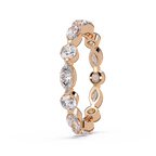Marquise and Round Cut Diamond Eternity Ladies Ring