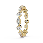 Marquise and Round Cut Diamond Eternity Ladies Ring