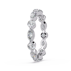 Marquise and Round Cut Diamond Eternity Ladies Ring