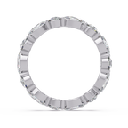 Marquise and Round Cut Diamond Eternity Ladies Ring