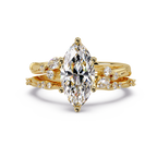 Marquise & Round Cut Diamond Band Ring