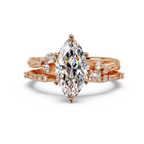 Marquise & Round Cut Diamond Band Ring