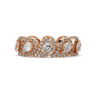 Pear & Round Cut Diamond Band Ring