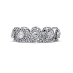 Pear & Round Cut Diamond Band Ring