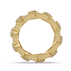Pear & Round Cut Diamond Band Ring