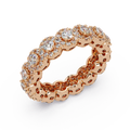Round Cut Diamond Band Ring