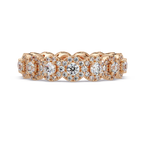 Round Cut Diamond Band Ring