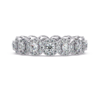 Round Cut Diamond Band Ring