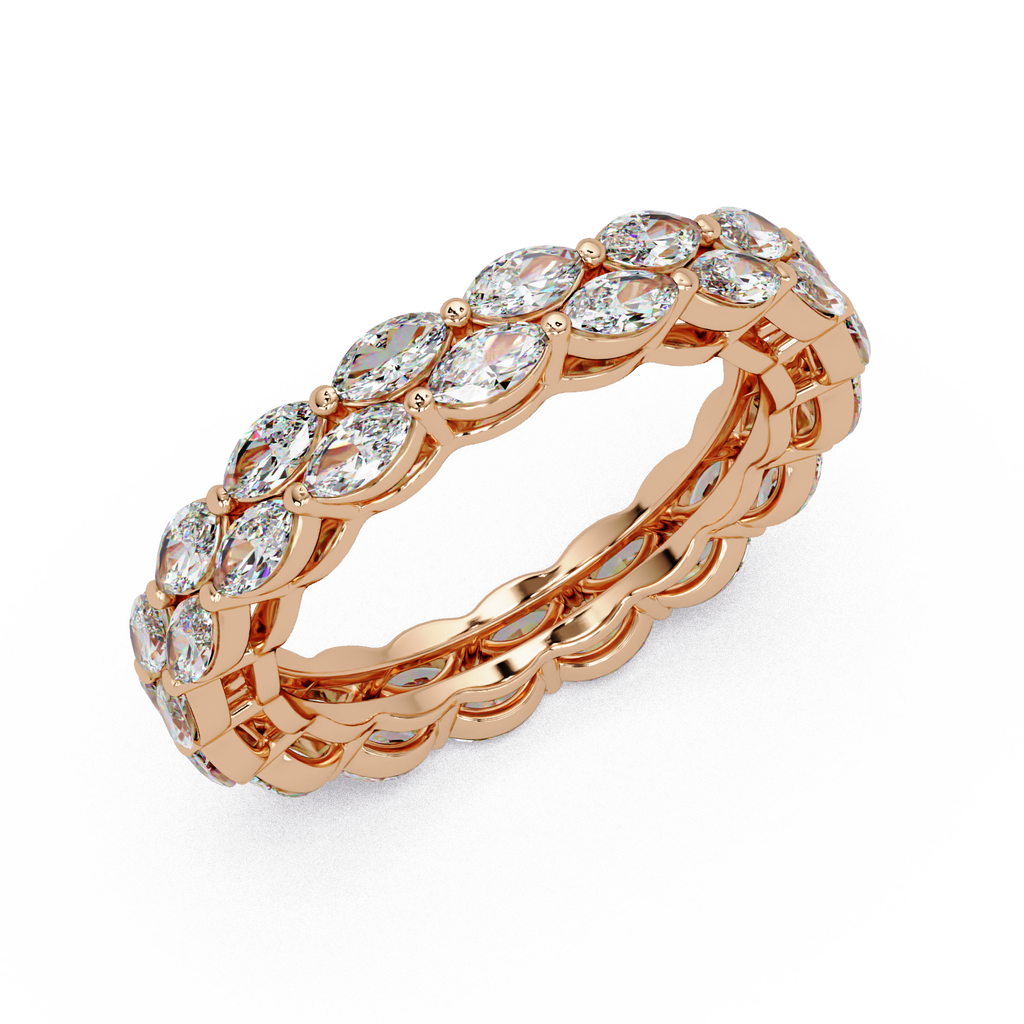 Marquise Cut Diamond Band Ring