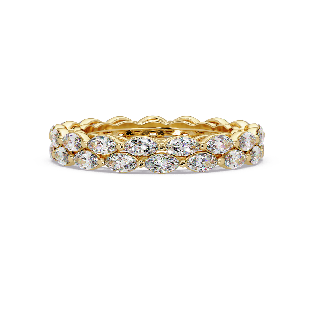 Marquise Cut Diamond Band Ring