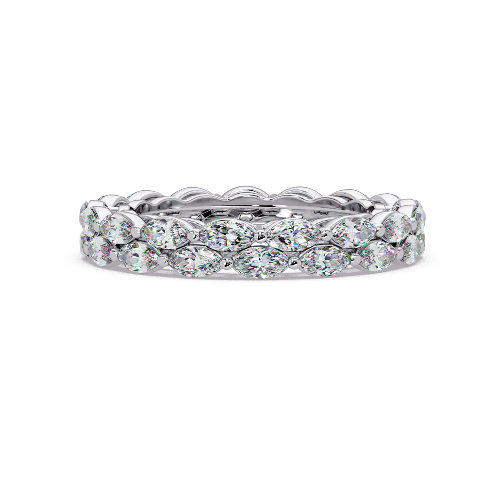 Marquise Cut Diamond Band Ring