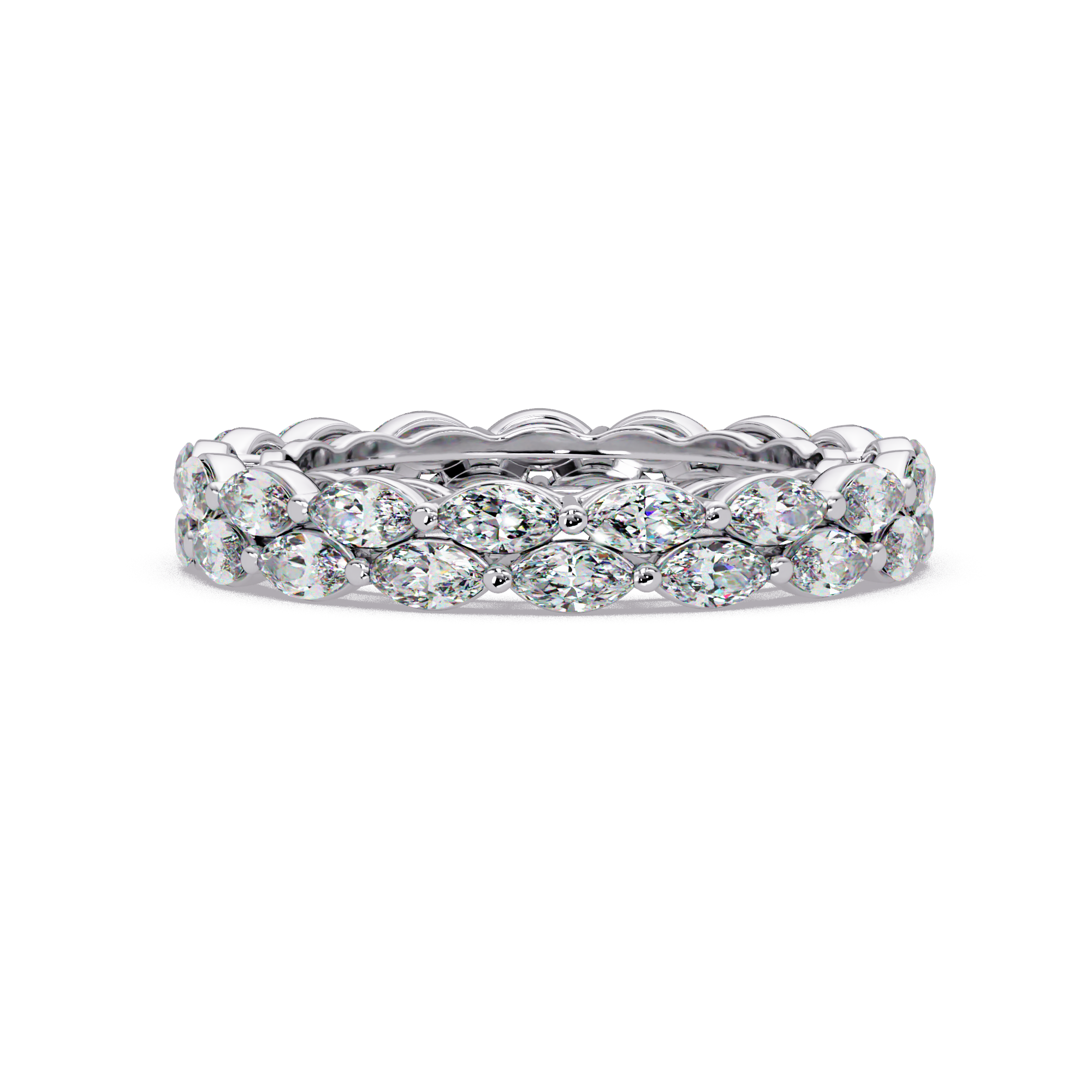 Marquise Cut Diamond Band Ring
