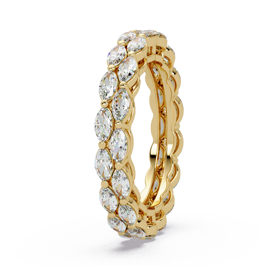 Marquise Cut Diamond Band Ring
