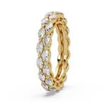 Marquise Cut Diamond Band Ring