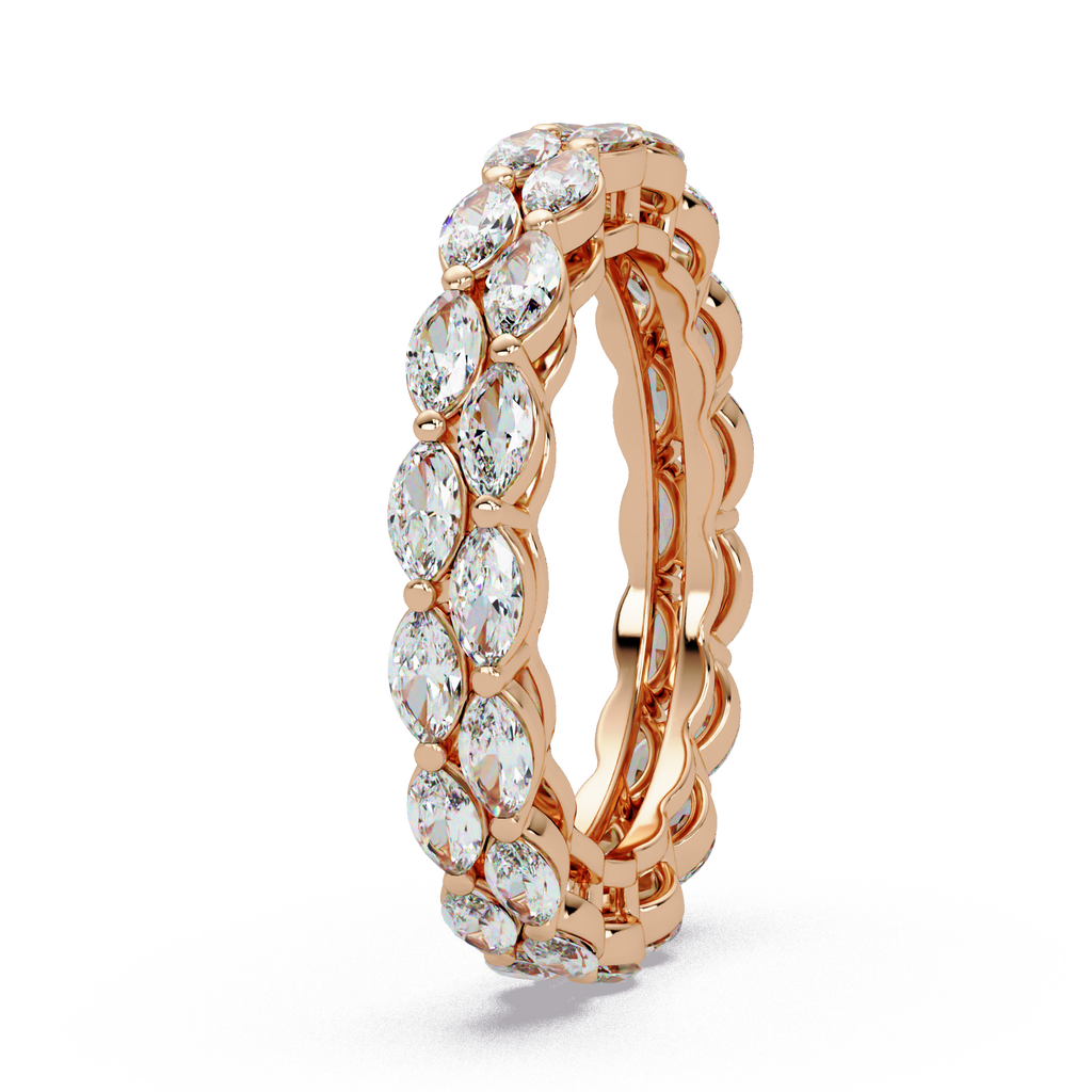 Marquise Cut Diamond Band Ring