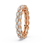 Marquise Cut Diamond Band Ring