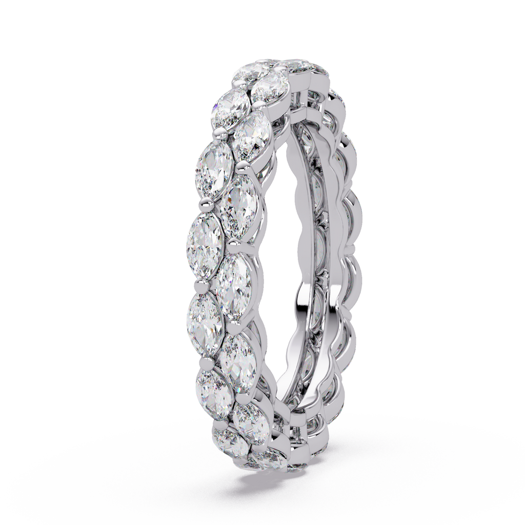 Marquise Cut Diamond Band Ring