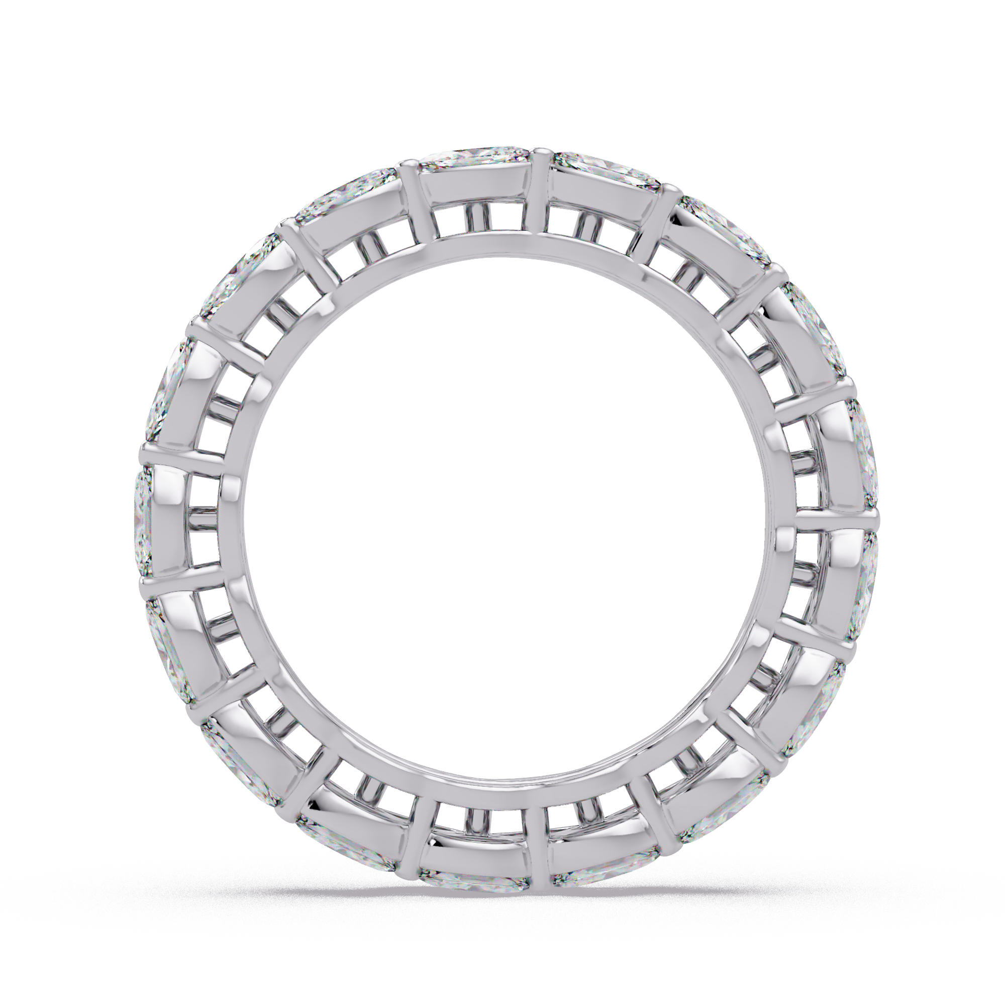 Marquise Cut Diamond Band Ring