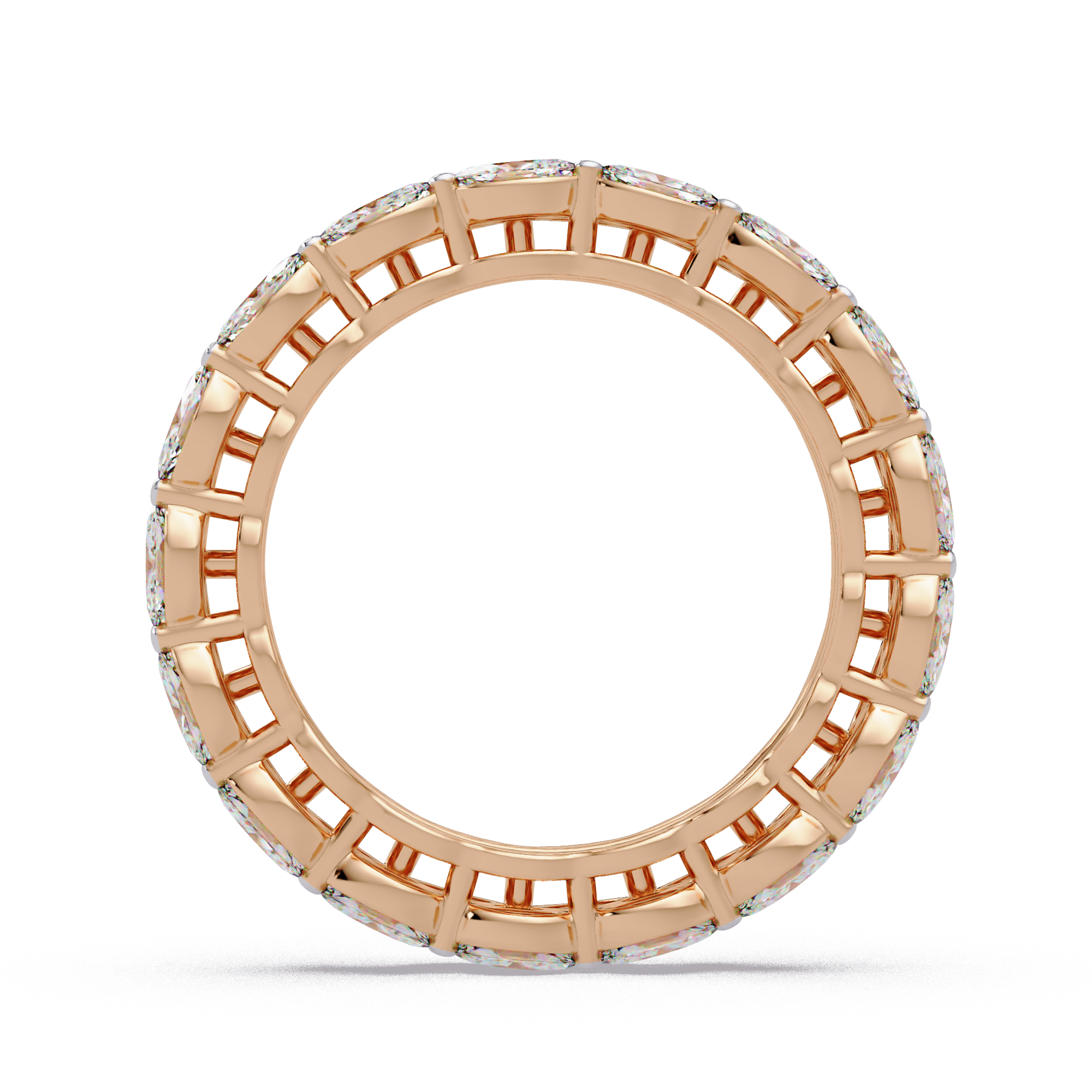 Marquise Cut Diamond Band Ring