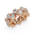 Pear & Round Cut Diamond Ladies Ring