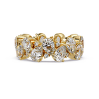 Pear & Round Cut Diamond Ladies Ring