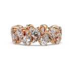 Pear & Round Cut Diamond Ladies Ring