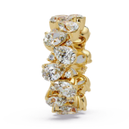 Pear & Round Cut Diamond Ladies Ring