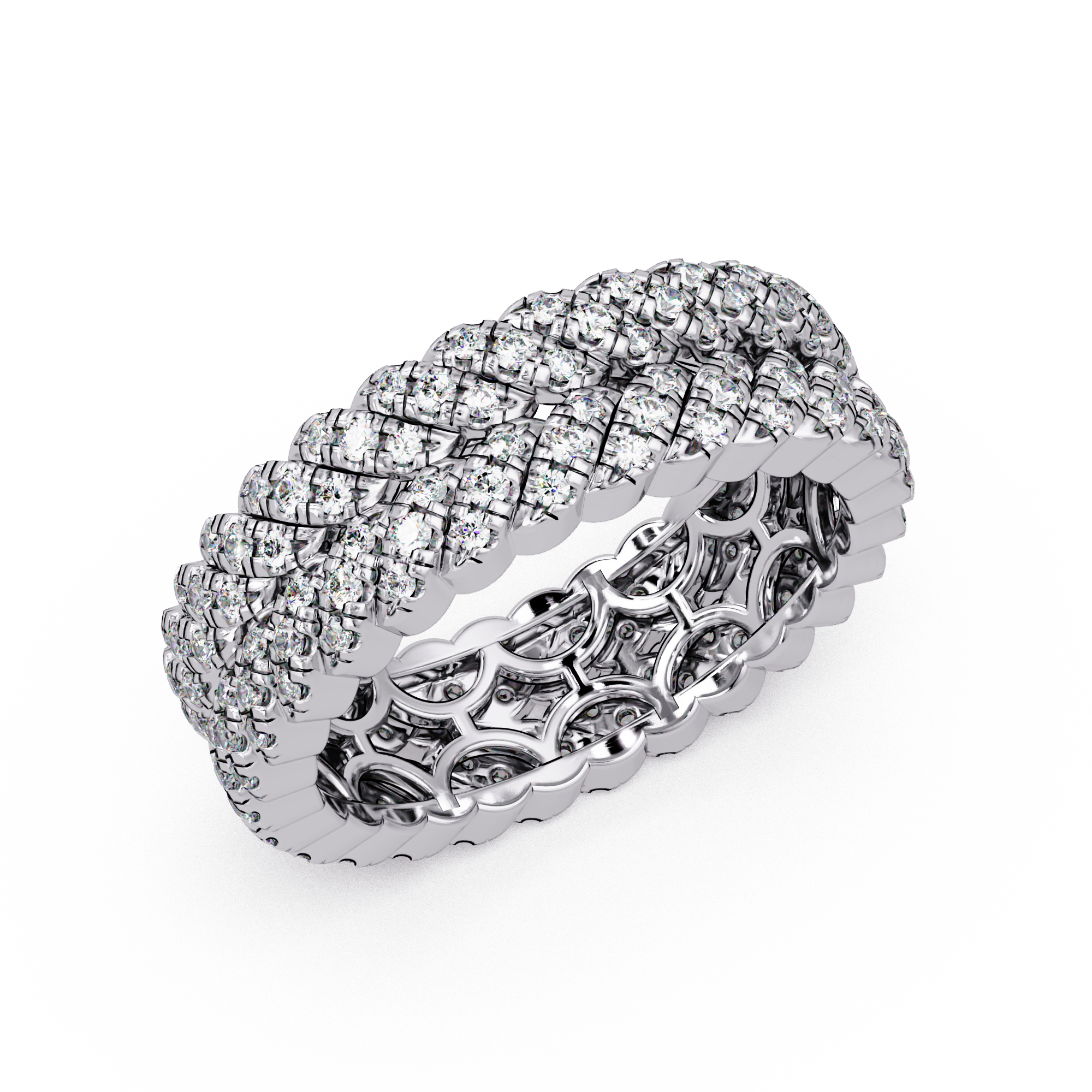 Round Cut Diamond Ladies Ring
