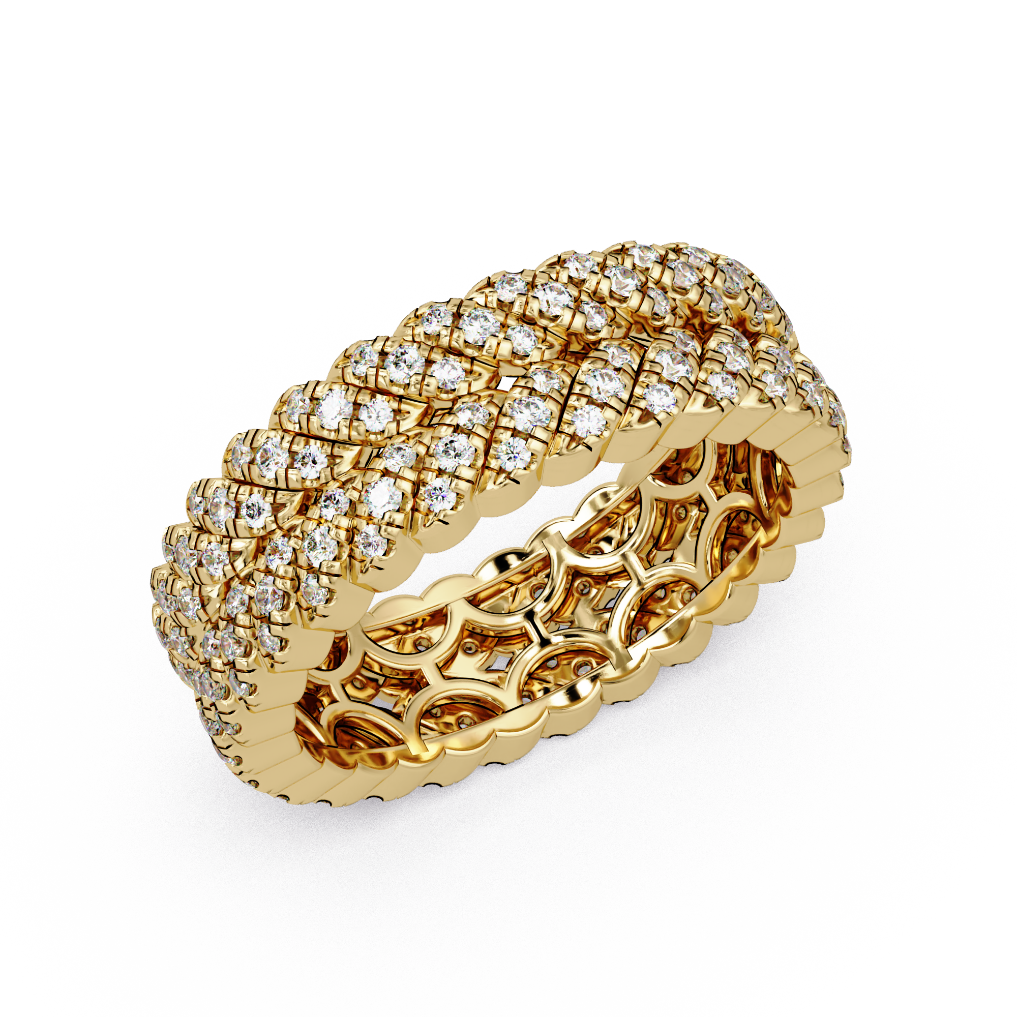 Round Cut Diamond Ladies Ring