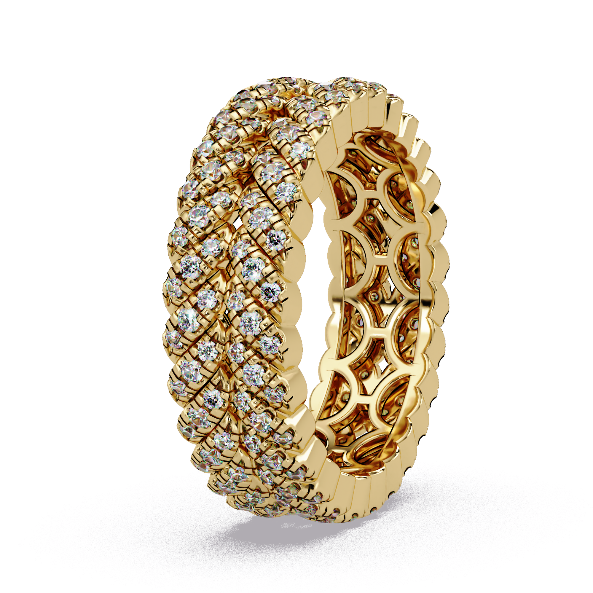 Round Cut Diamond Ladies Ring